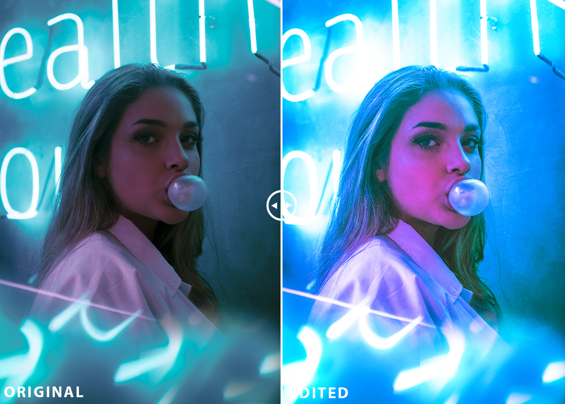 Neon Light Lightroom Presets Camera Raw Add Ons Graphicriver